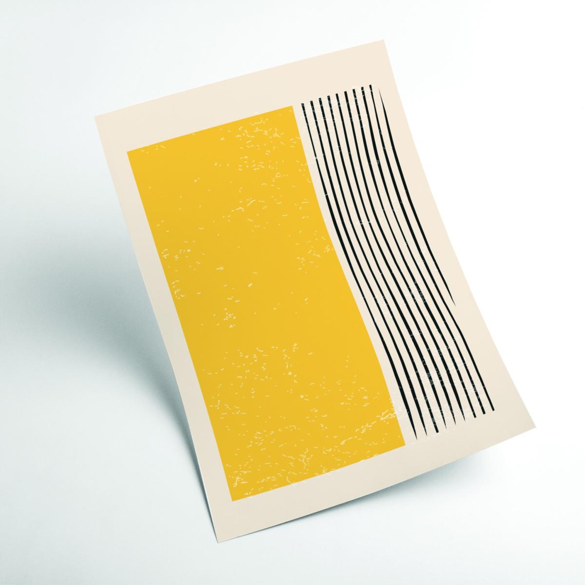 Yellow / Orange Color Line Series Iiii A3 297 X 420Mm Stanley Print House – image 2