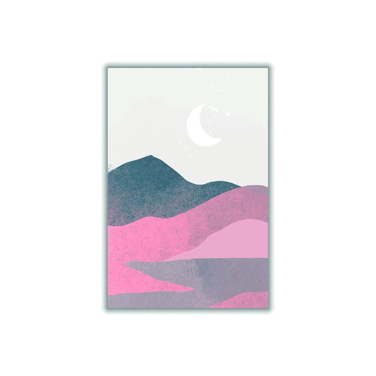 Rose Gold Minimal Landscape 2 A2 420 X 594Mm Stanley Print House – image 1