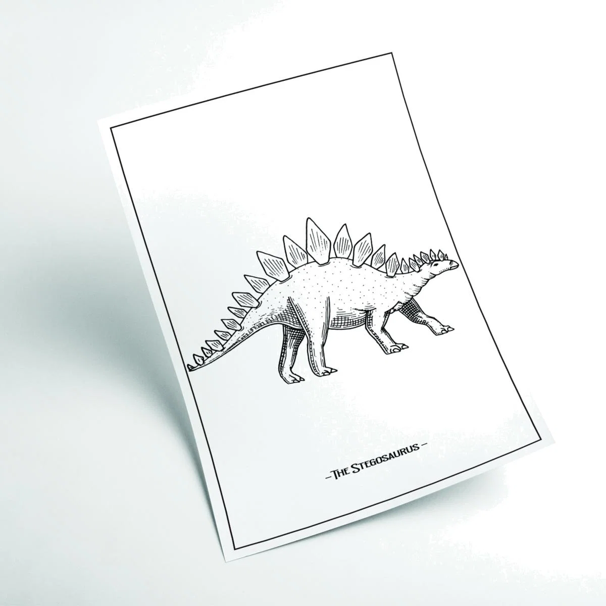 Black The Stegosaurus Xxs Stanley Print House – image 1