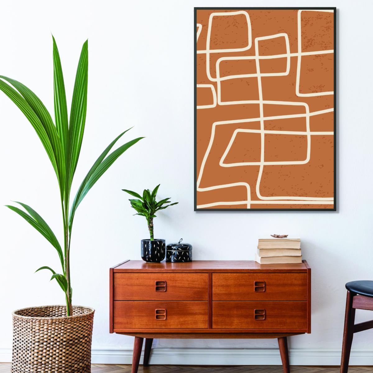 Brown Minimal Line Series 4 A1 594 X 841Mm Stanley Print House – image 3