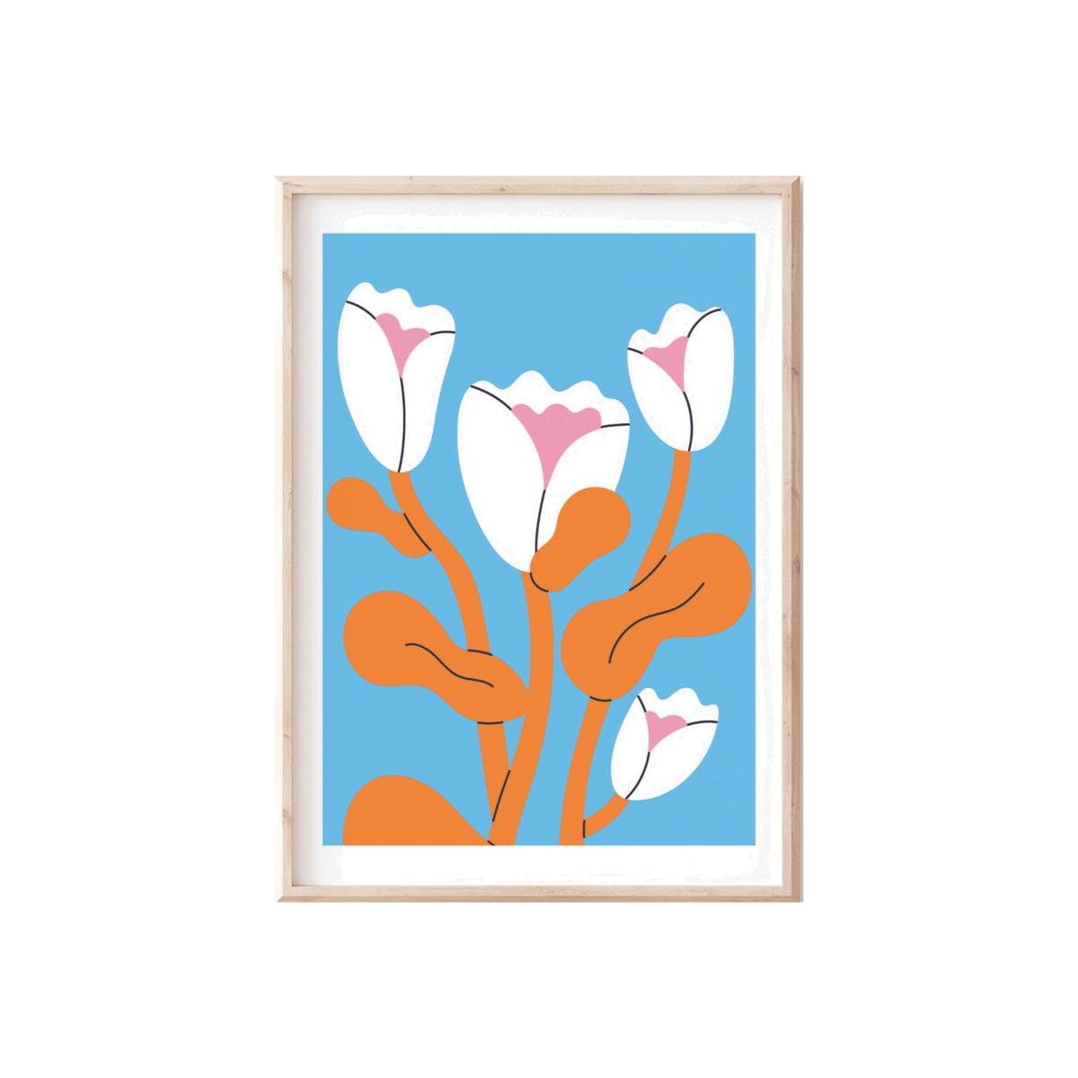 Tulips In Blue Sofe Store – image 1