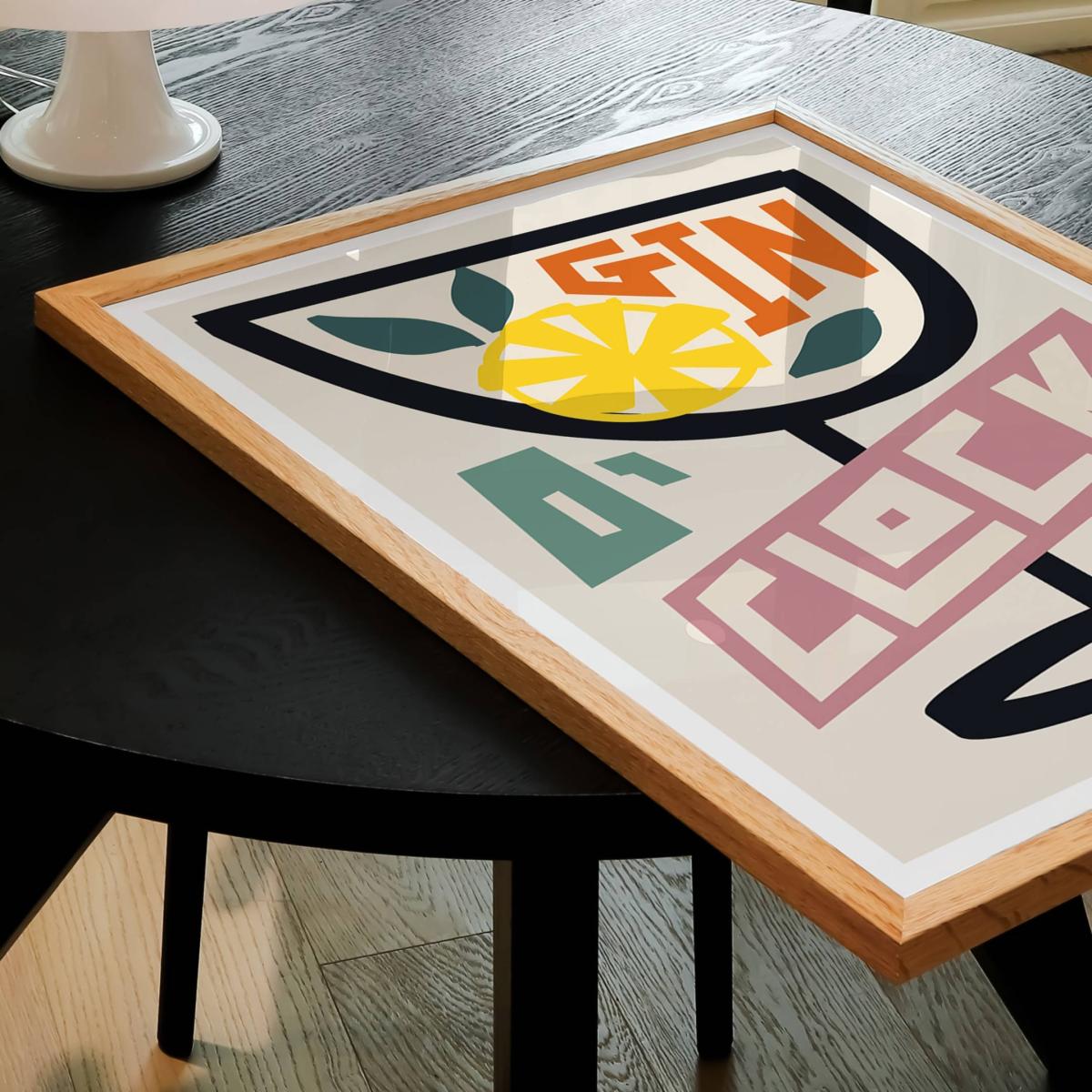 Gin O' Clock Art Print - A3 Natalie Cass Art – image 3