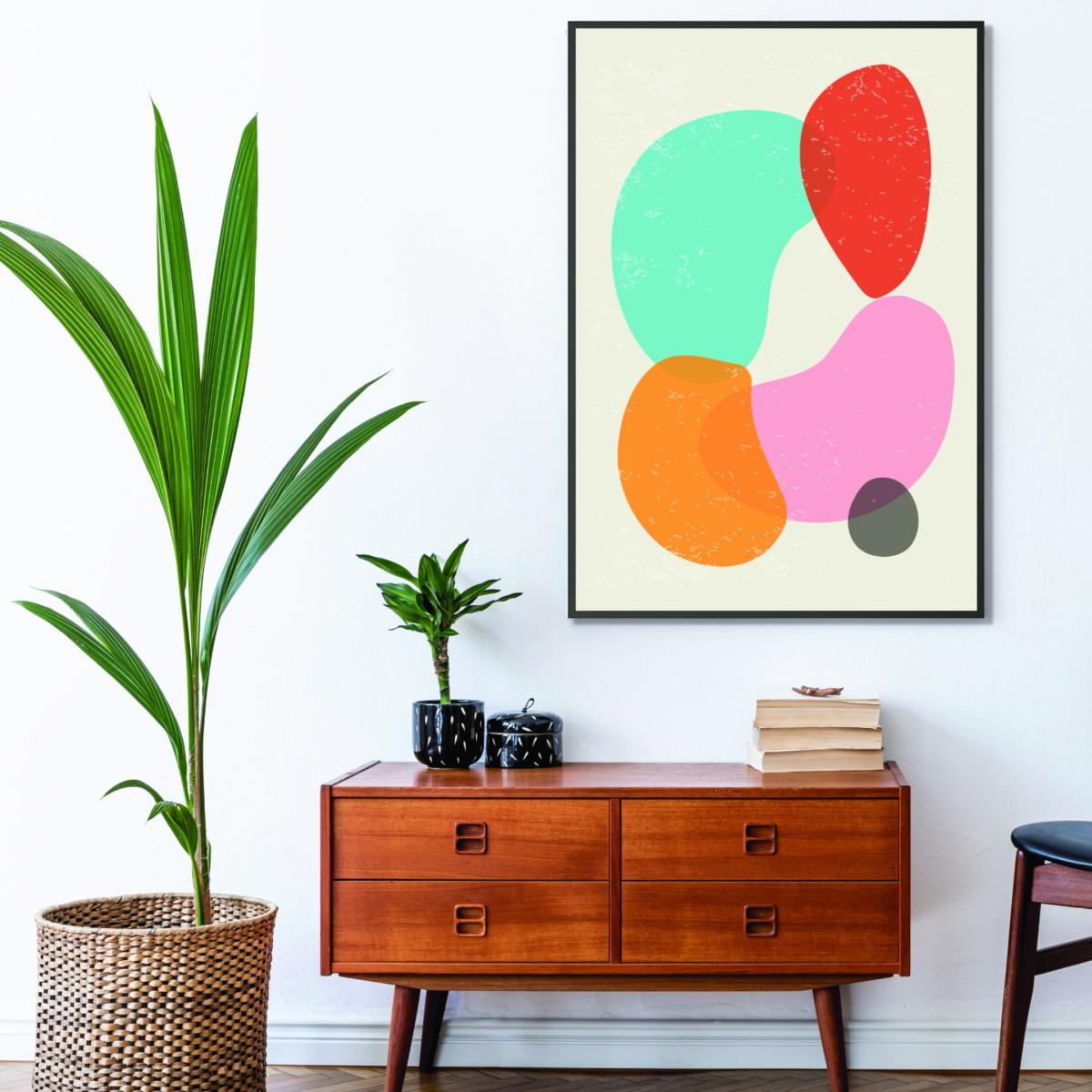 Bright Abstract Shapes #4 Extra Large Stanley Print House – image 3