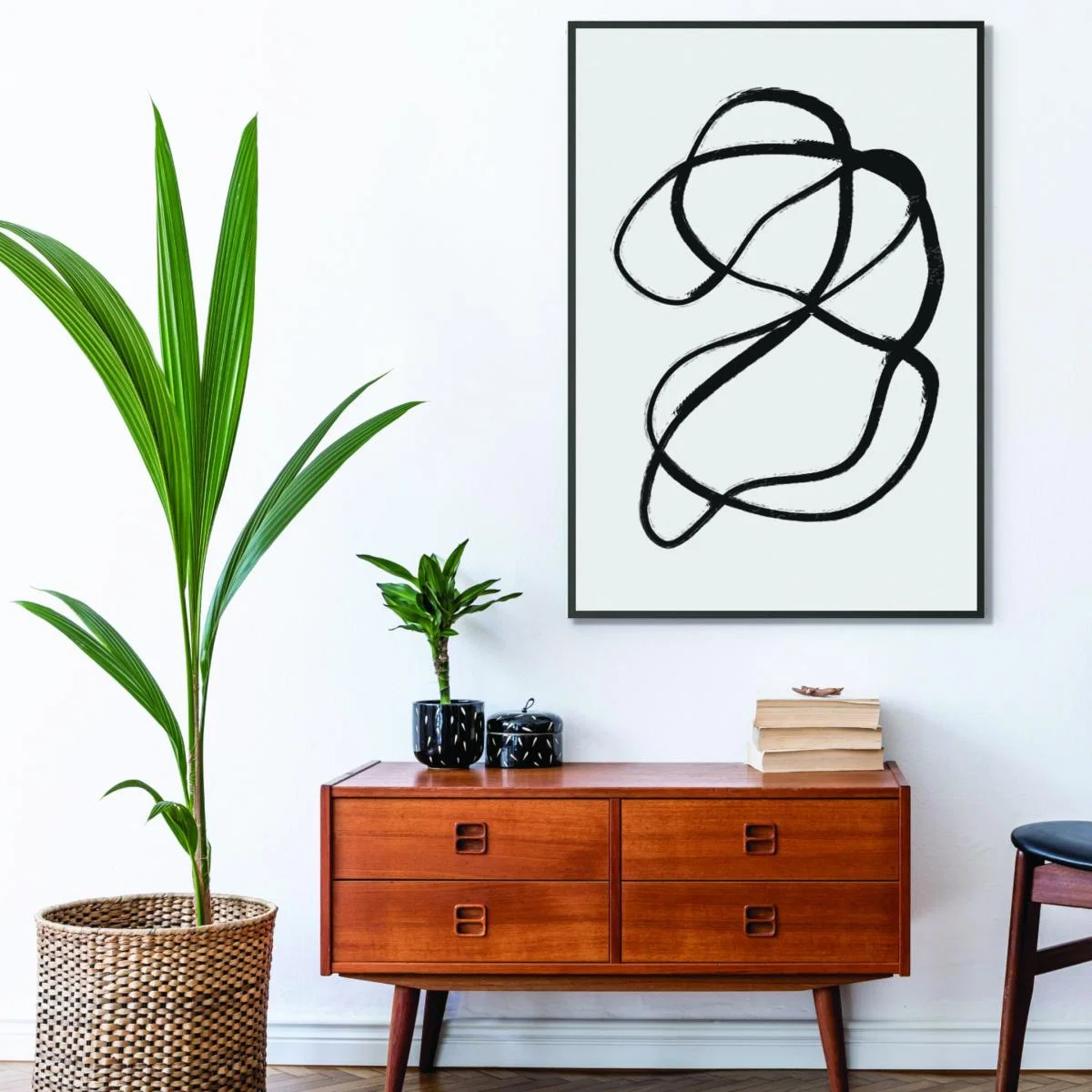 Black One Line A1 594 X 841Mm Stanley Print House – image 3
