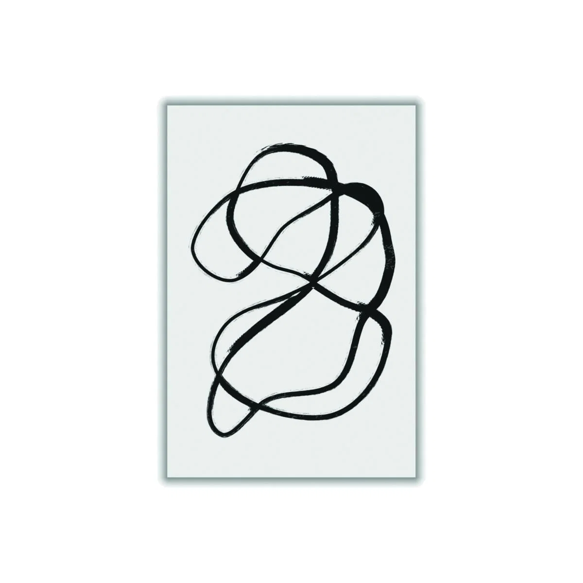 Black One Line A1 594 X 841Mm Stanley Print House – image 1