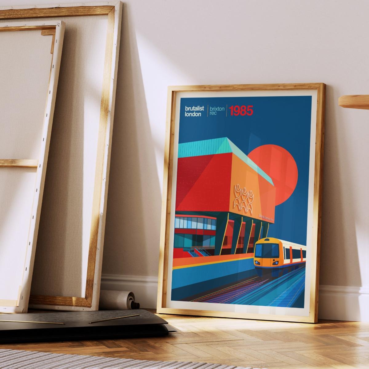 Brixton Rec London Art Print A3 297 X 420Mm Eye for London Prints – image 2