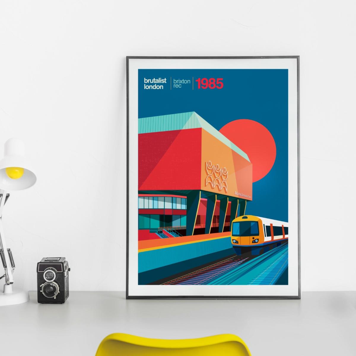 Brixton Rec London Art Print A3 297 X 420Mm Eye for London Prints – image 4