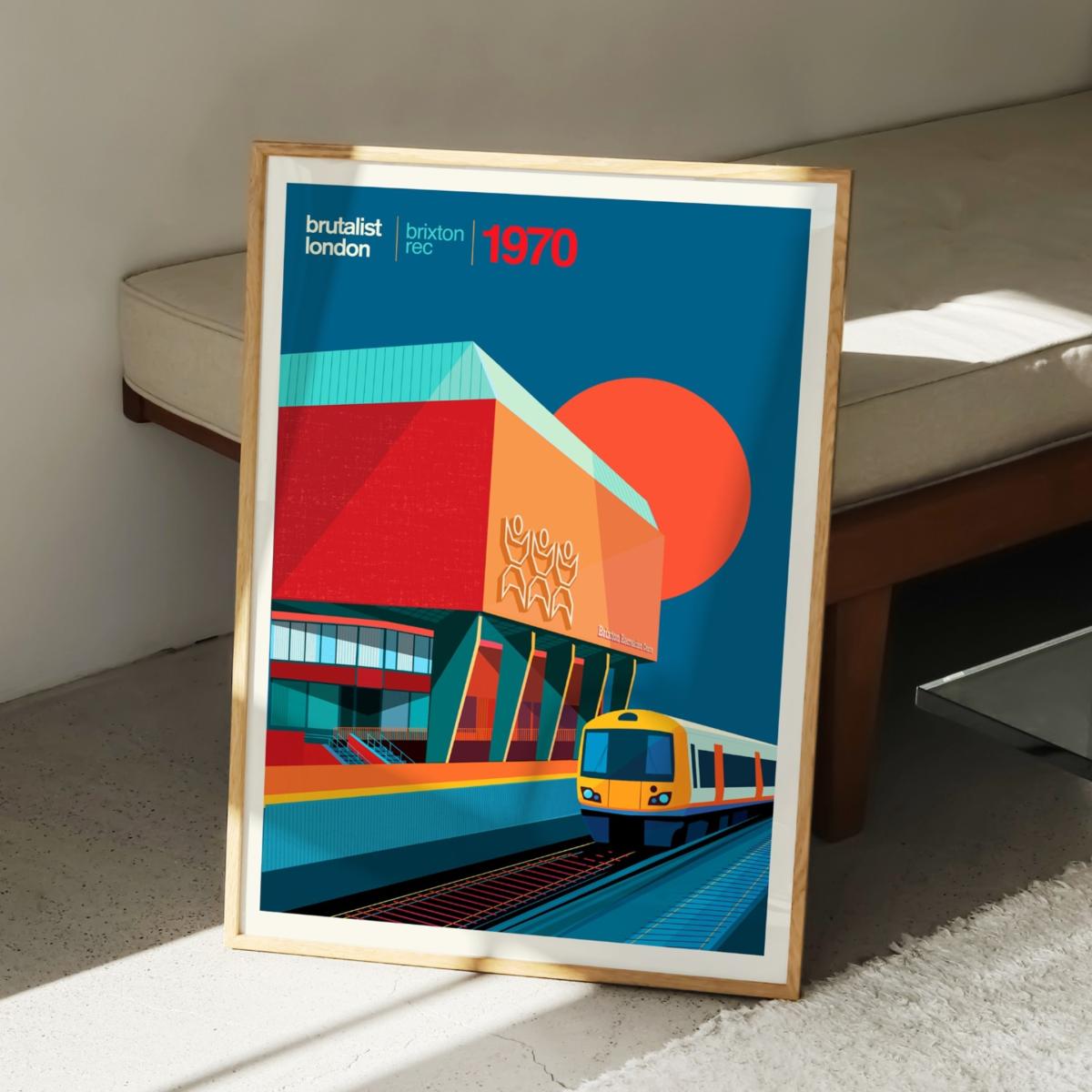 Brixton Rec London Art Print A3 297 X 420Mm Eye for London Prints – image 6