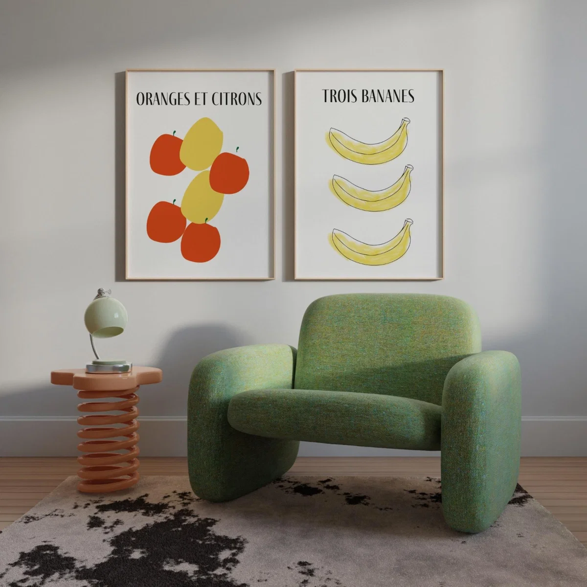 Bananas French Giclée Retro Art Print A3 Fanclub – image 4
