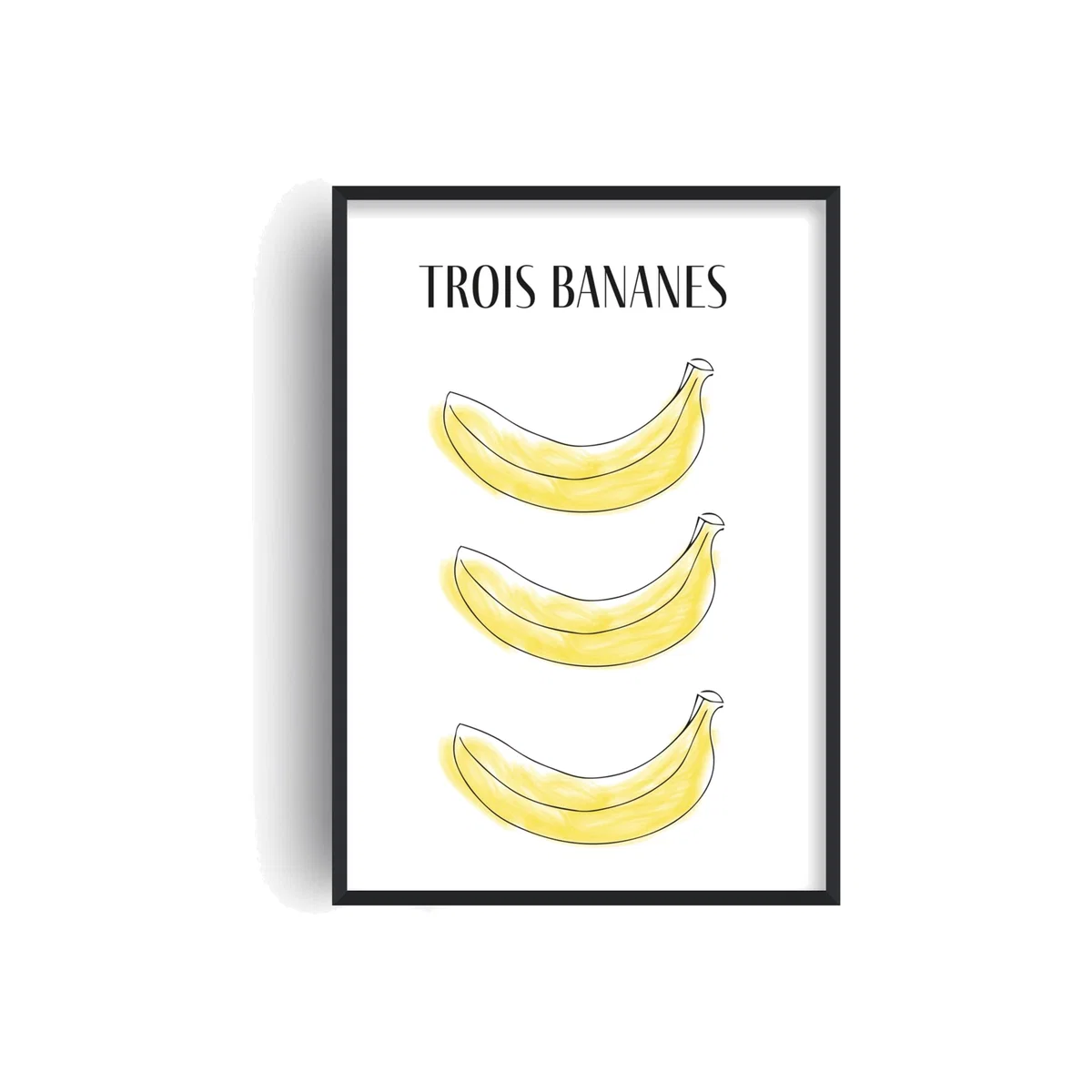 Bananas French Giclée Retro Art Print A3 Fanclub – image 1