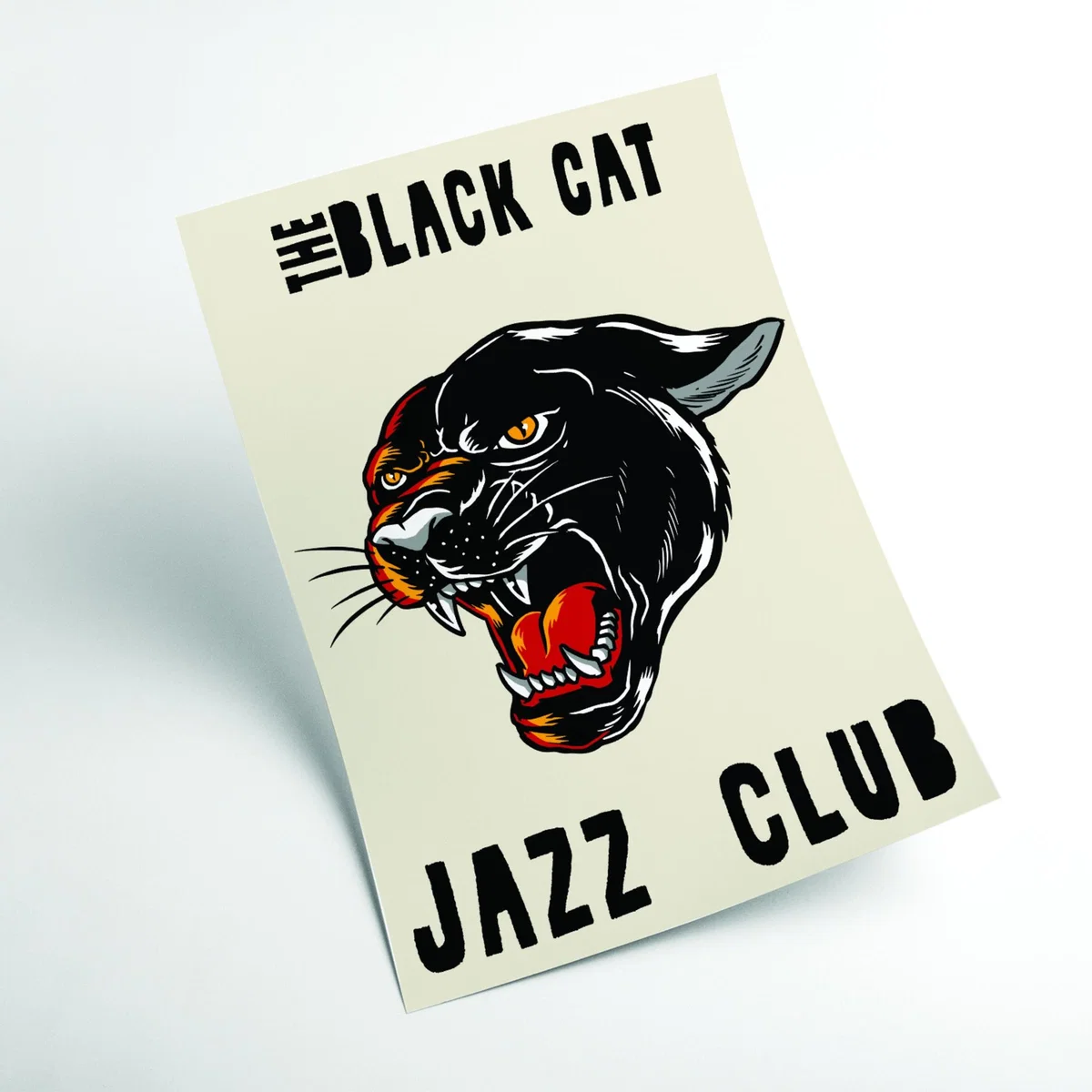 The Black Cat Jazz Club A3 297 X 420Mm Stanley Print House – image 2