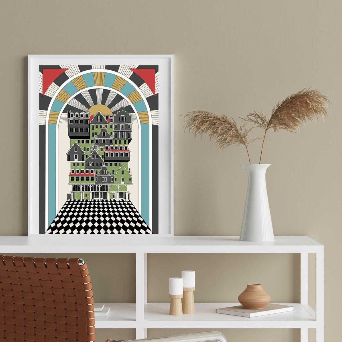 Amsterdam Dreams - Art Print S A3 297 X 420Mm Abi Overland Jersey – image 2