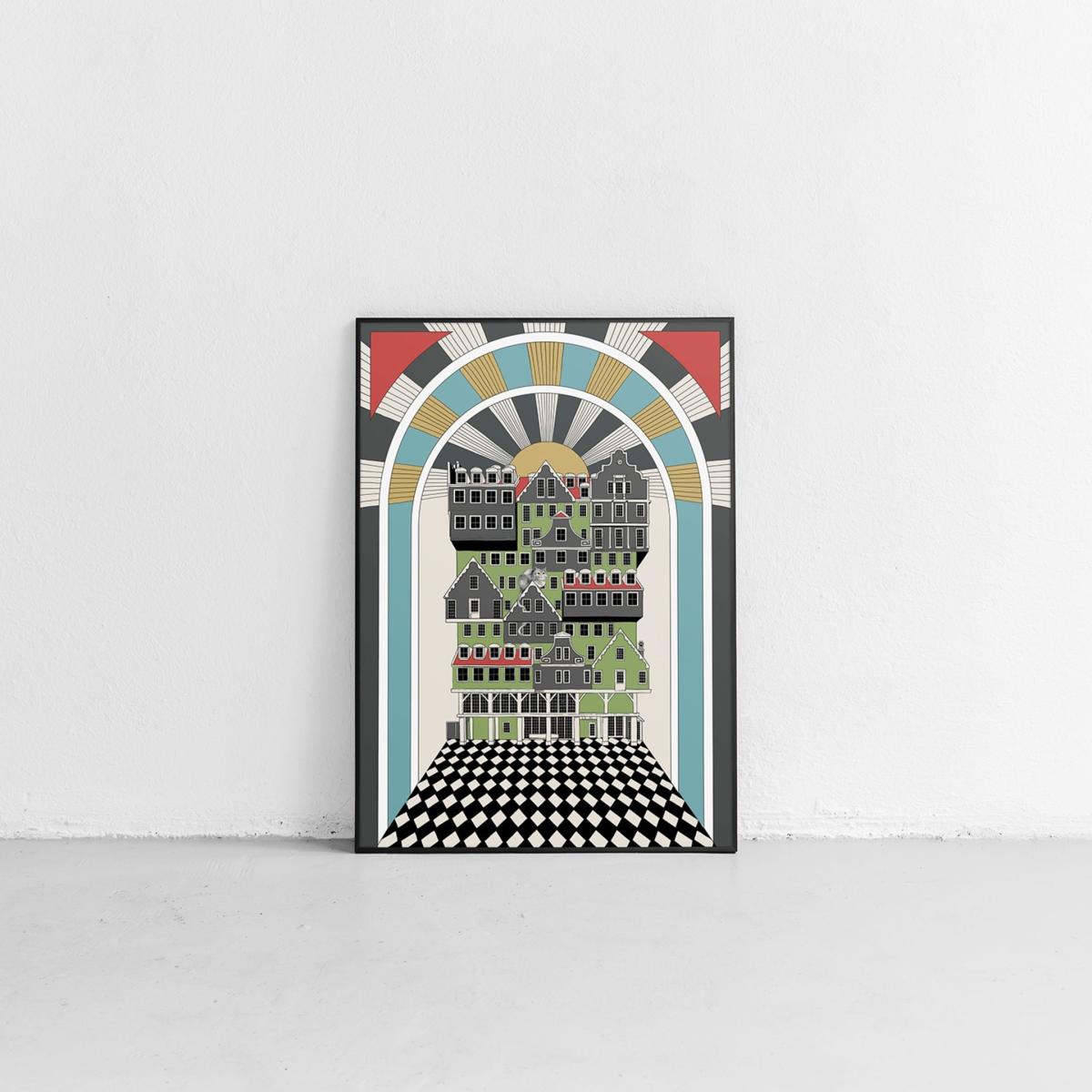 Amsterdam Dreams - Art Print S A3 297 X 420Mm Abi Overland Jersey – image 5