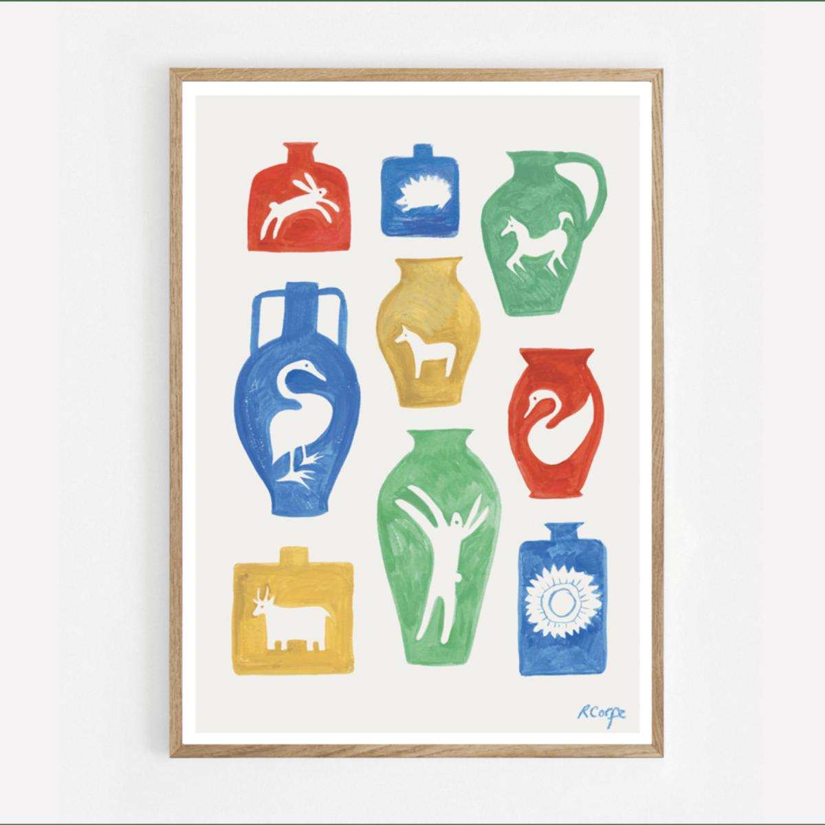 A1 - 'Nostalgia Vessels' Colourful Print Rosanna Corfe – image 2