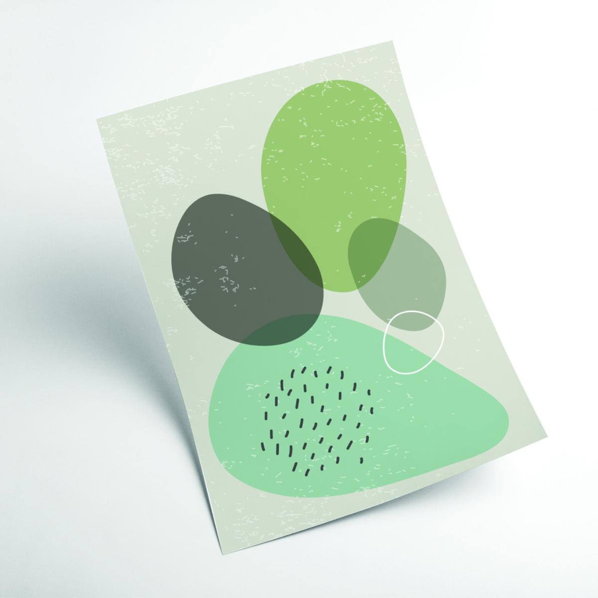 Green Abstract Rocks Series - 2 A3 297 X 420Mm Stanley Print House – image 2