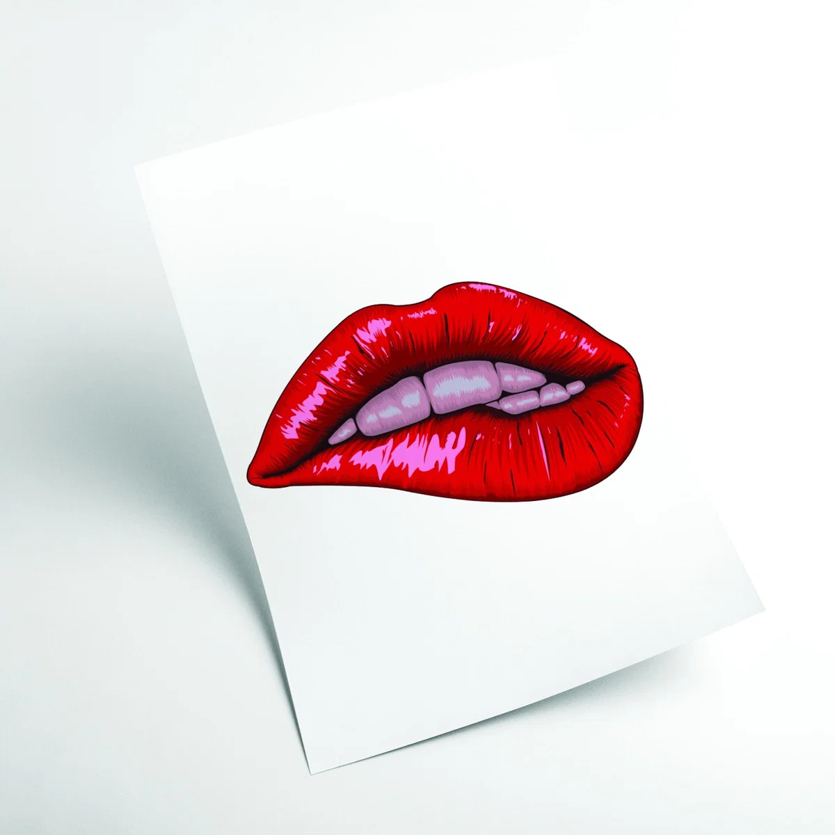 Red When She Bites Her Lip A4 210 X 297Mm Stanley Print House – image 2