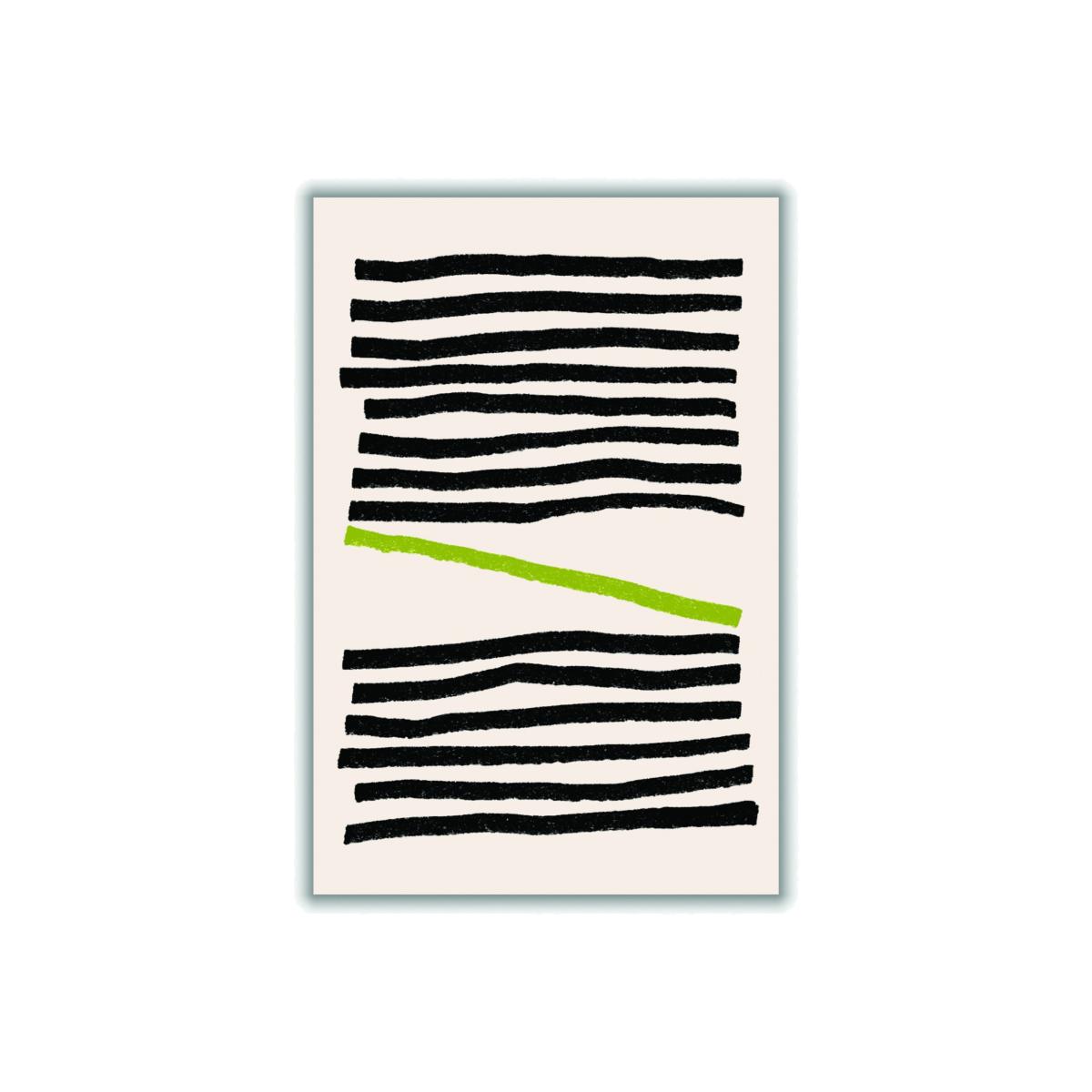 Black Minimal Lines 3 Extra Large Stanley Print House – image 1