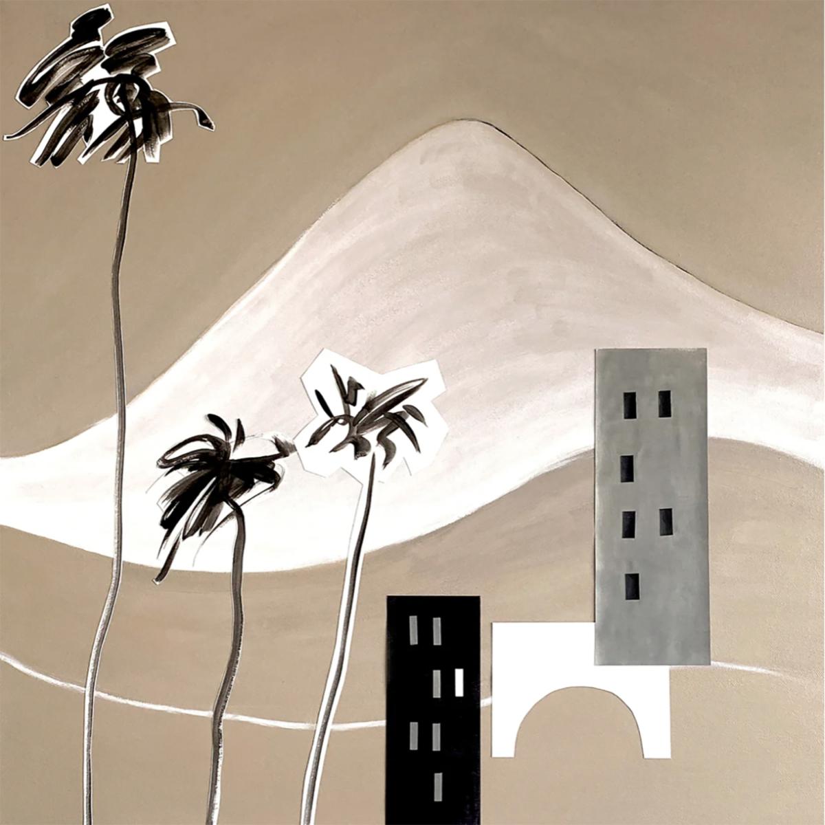 Neutrals / Black / Grey Snowy Alps Overlooking The French Riviera, Minimalist Landscape Poster Part Two | A3 | 297 X 420Mm | Awol – image 4