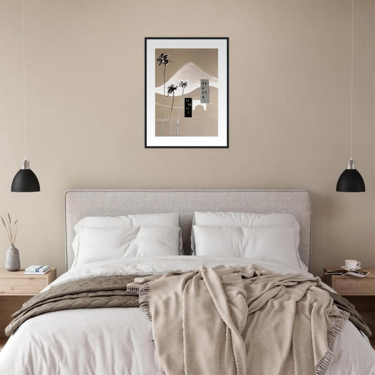 Neutrals / Black / Grey Snowy Alps Overlooking The French Riviera, Minimalist Landscape Poster Part Two | A3 | 297 X 420Mm | Awol – image 7