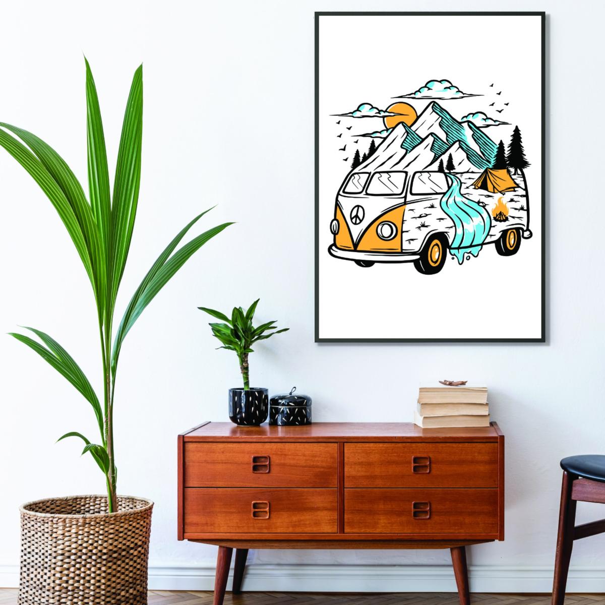 Blue Home Is Where You Park It Large Stanley Print House – image 3