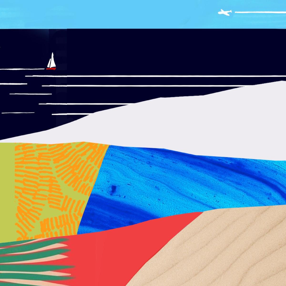 Seaside Vacation Vibes Art Print: Mediterranean And Tropical Destinations - Multicolour Awol – image 3