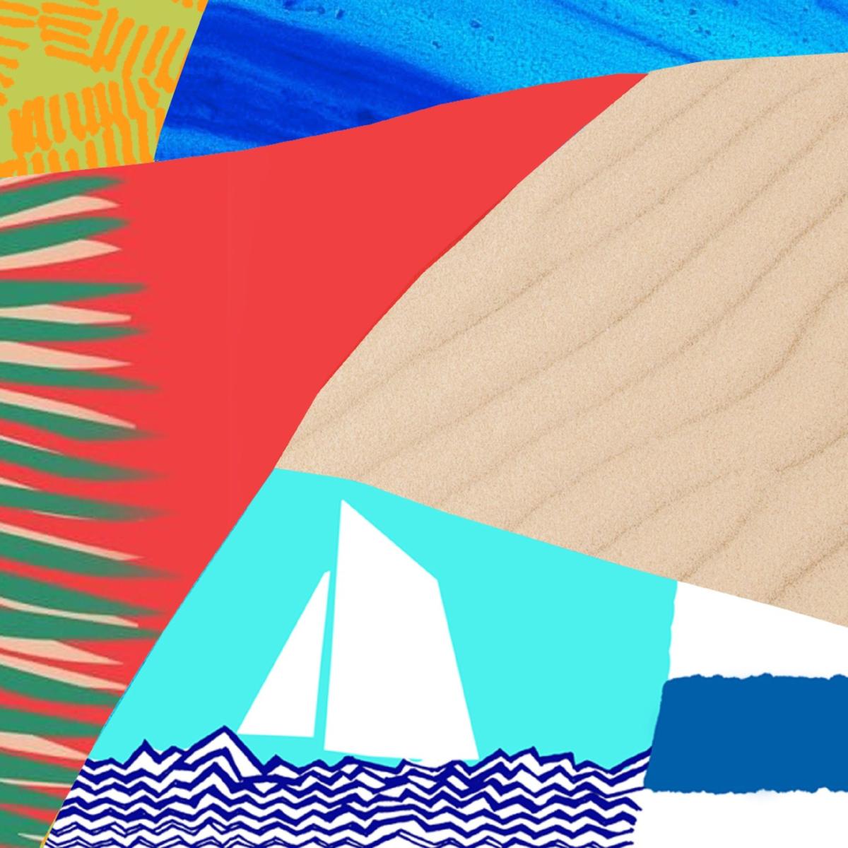 Seaside Vacation Vibes Art Print: Mediterranean And Tropical Destinations - Multicolour Awol – image 4