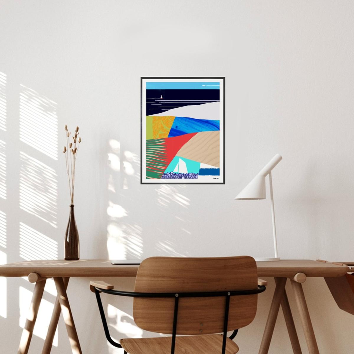 Seaside Vacation Vibes Art Print: Mediterranean And Tropical Destinations - Multicolour Awol – image 7