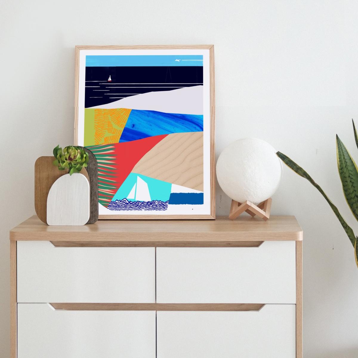 Seaside Vacation Vibes Art Print: Mediterranean And Tropical Destinations - Multicolour Awol – image 10