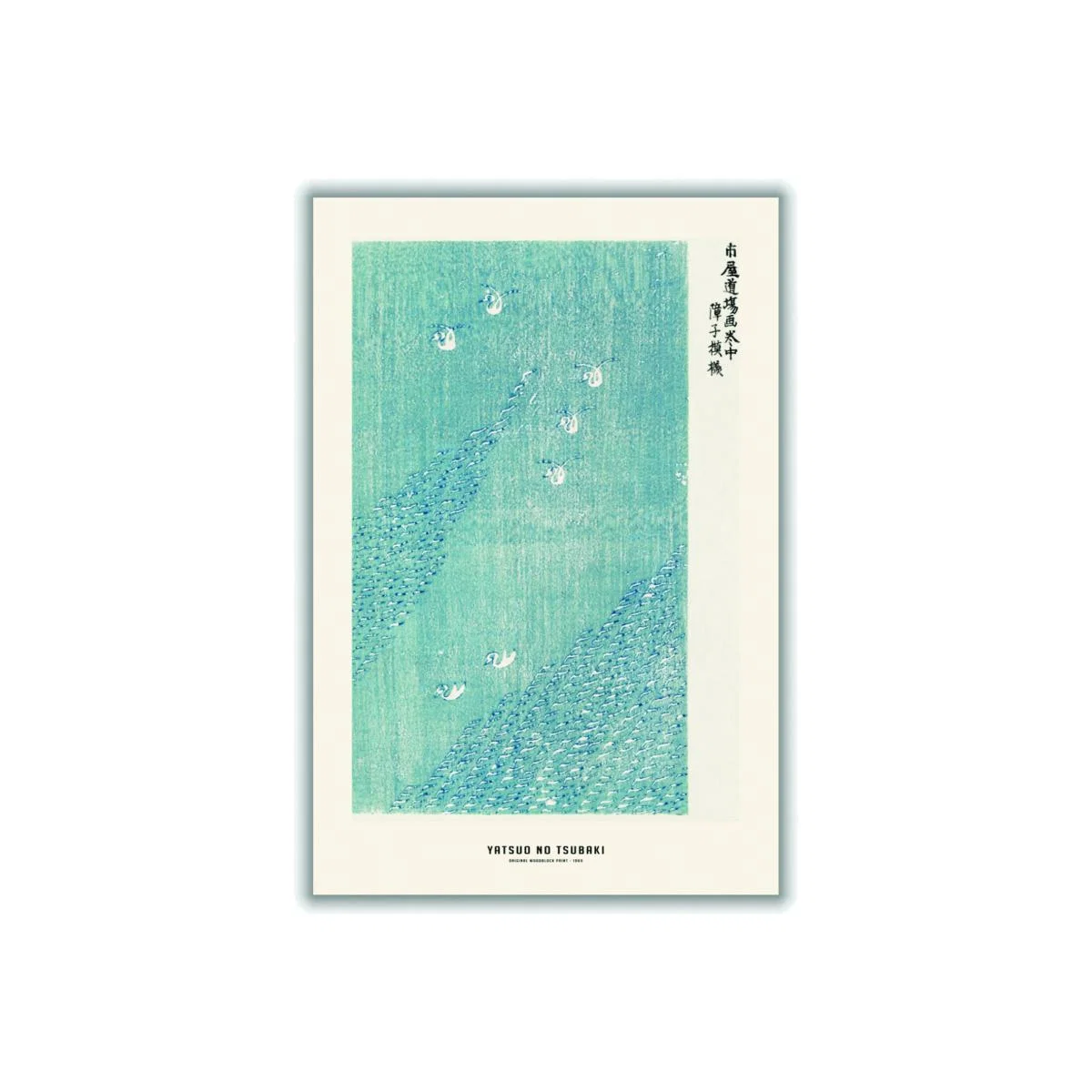 Blue Yatsuo No Tsubaki - Original Woodblock Print I A3 297 X 420Mm Stanley Print House – image 1