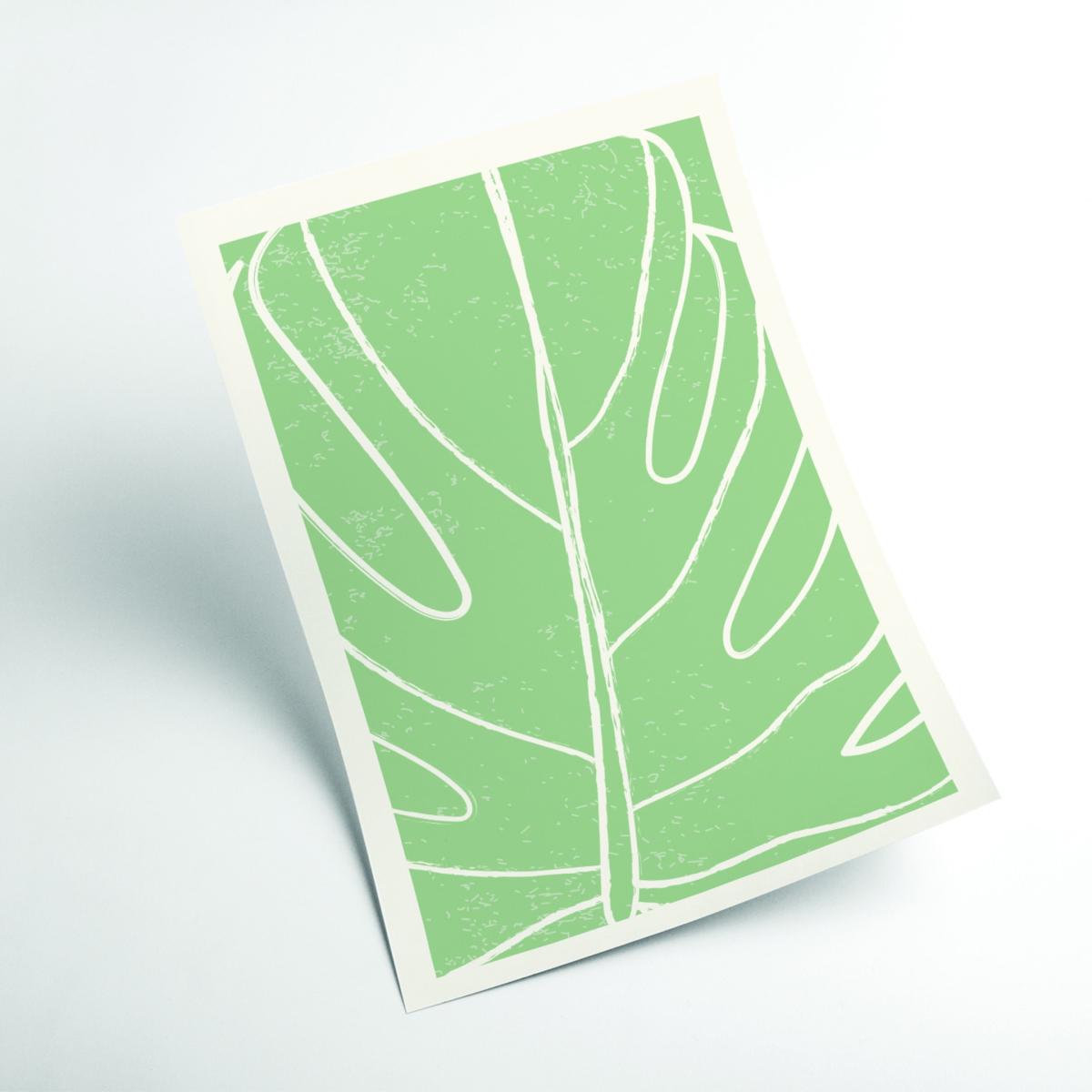 Green Minimal Monstera Collection #1 Large Stanley Print House – image 2