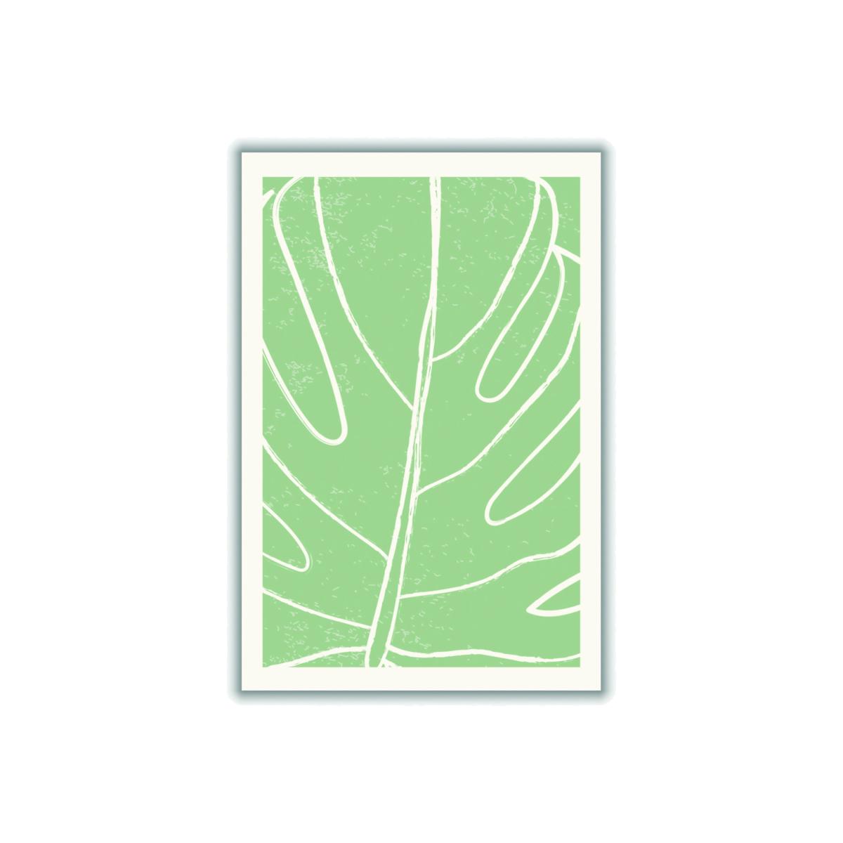 Green Minimal Monstera Collection #1 Large Stanley Print House – image 1