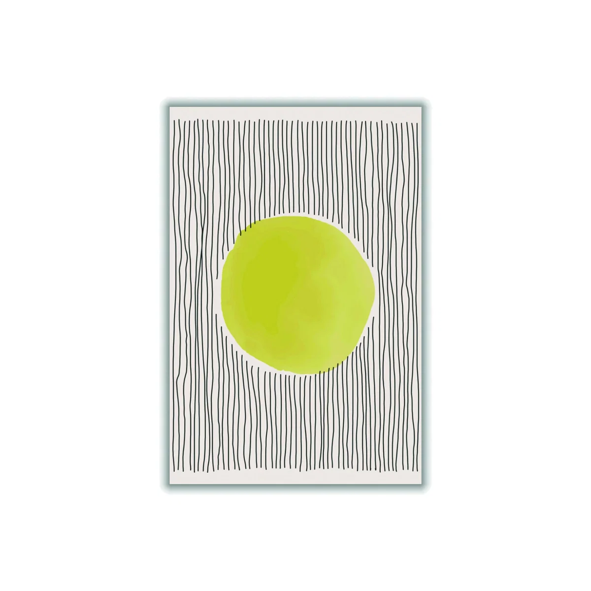 Yellow / Orange Sunny Minimal Design #1 A2 420 X 594Mm Stanley Print House – image 1