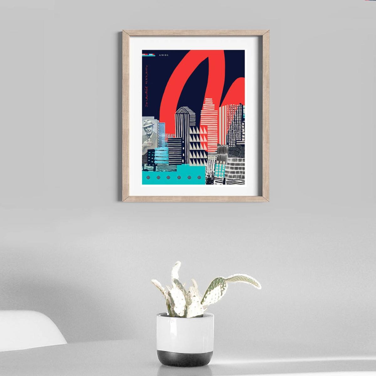 Blue / Black / White Montreal Petite Art Print Awol – image 5