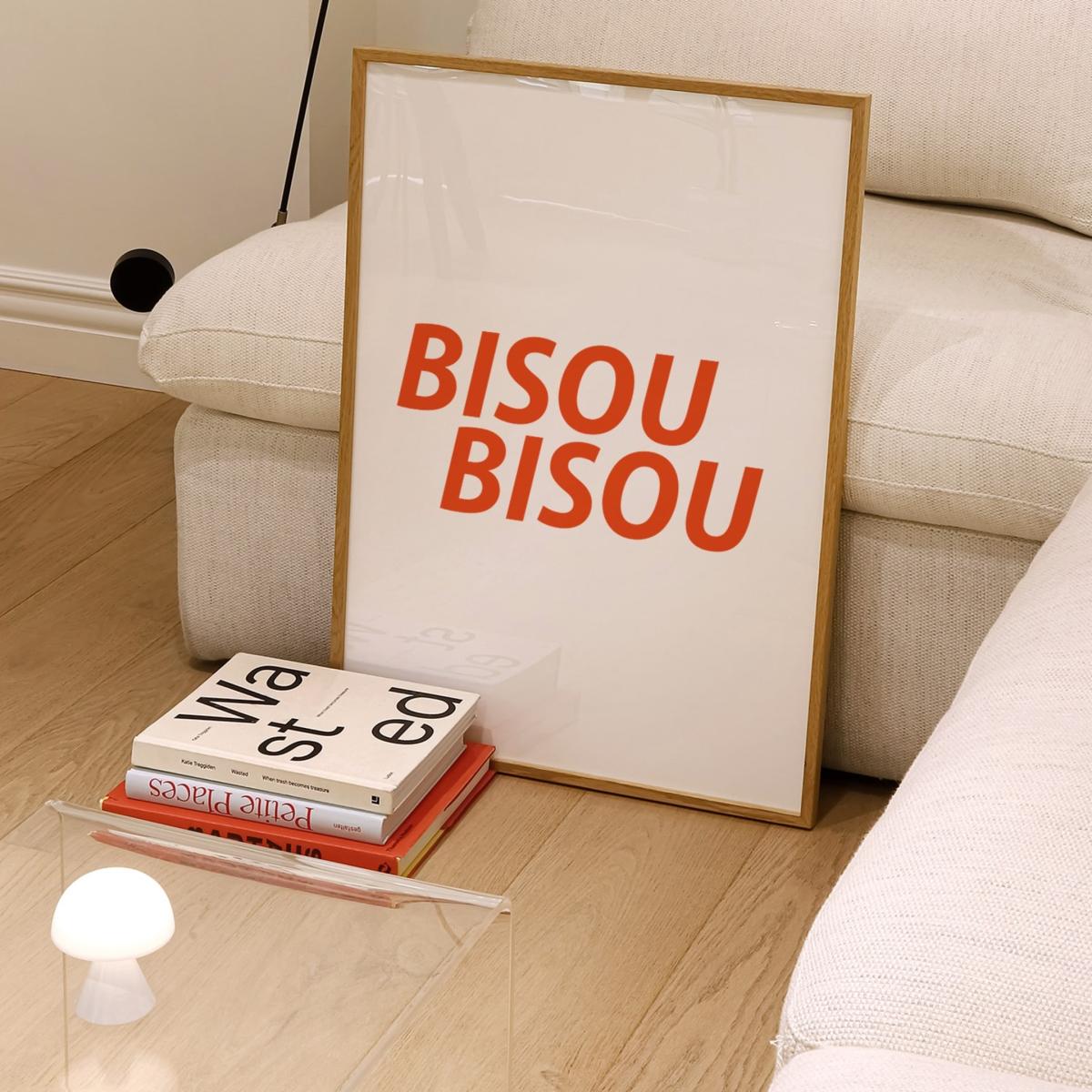 Red Bisou Bisou Retro Giclée Art Print A2 420 X 594Mm Fanclub – image 2