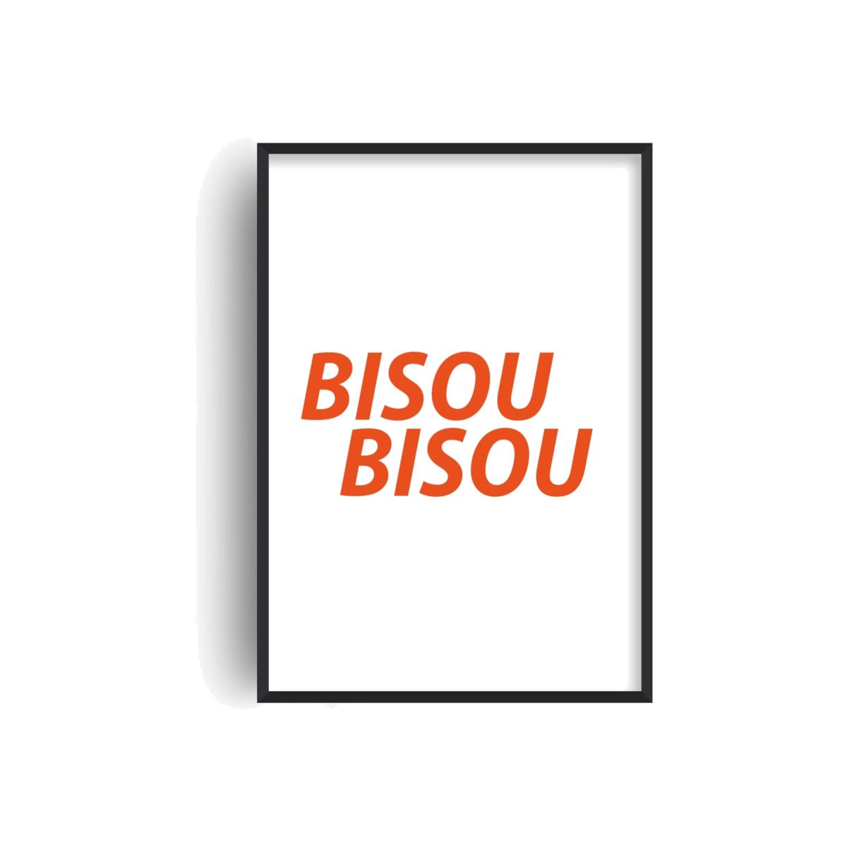 Red Bisou Bisou Retro Giclée Art Print A2 420 X 594Mm Fanclub – image 1