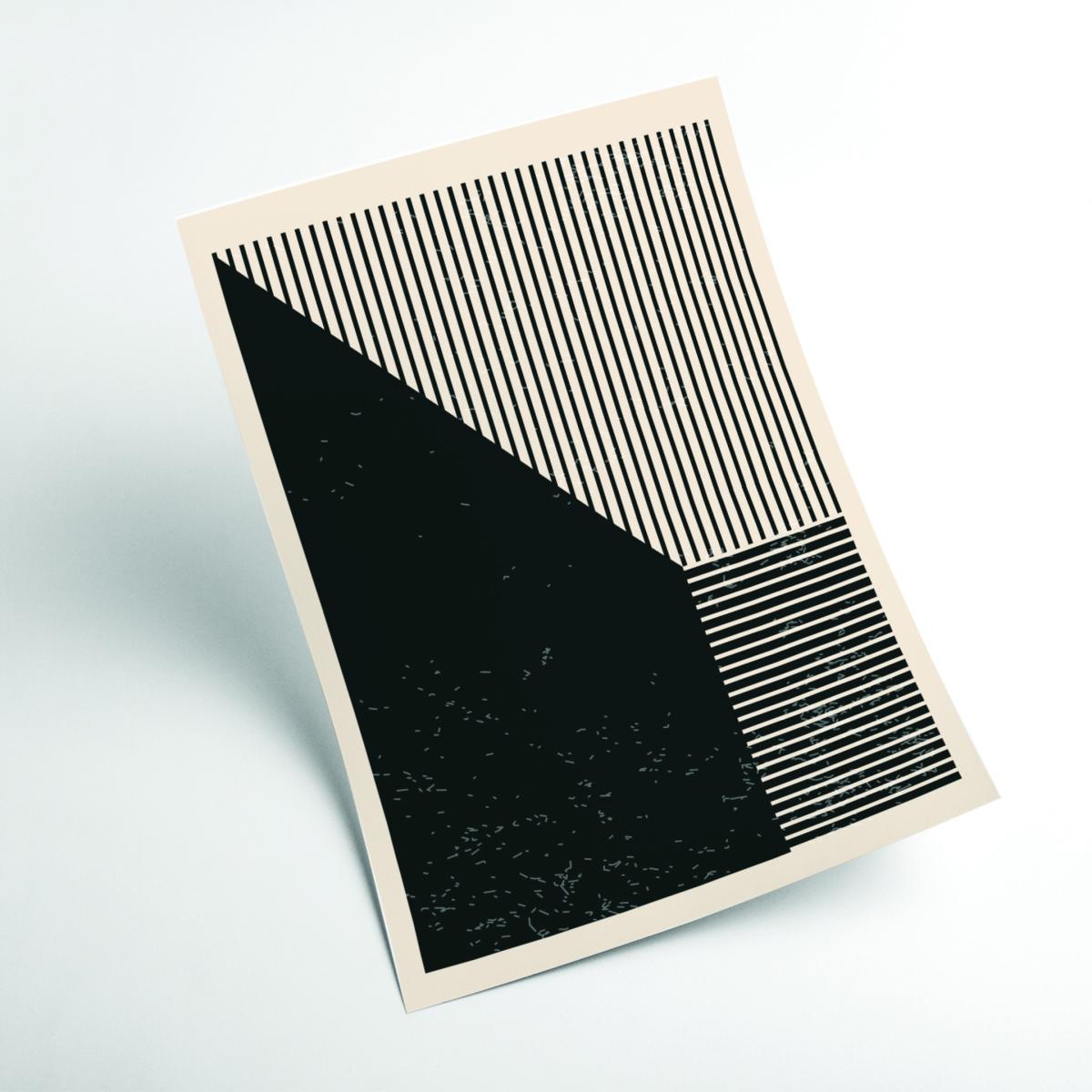 Black & White Geometric Shapes 3 Extra Small Stanley Print House – image 2