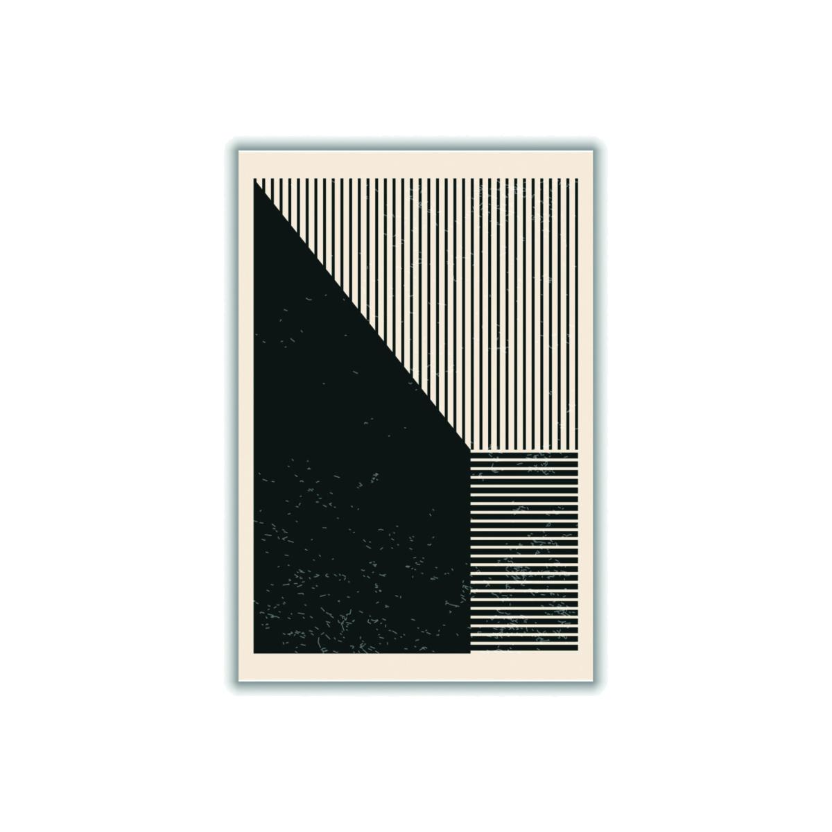Black & White Geometric Shapes 3 Extra Small Stanley Print House – image 1