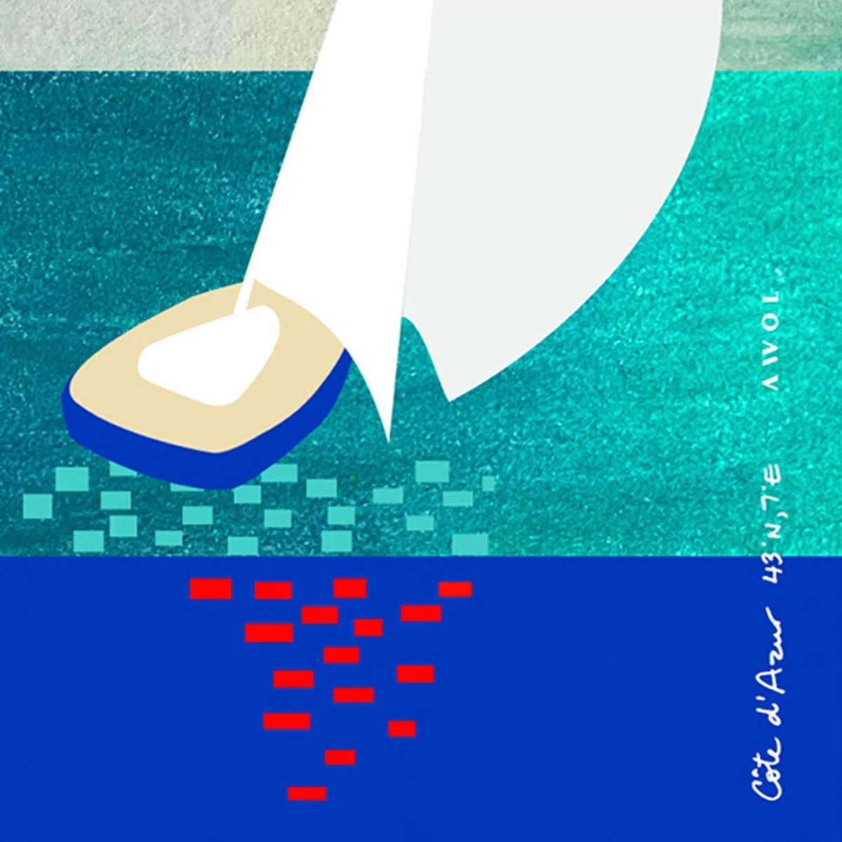 Summer Sailing In The Mediterranean Sea: Sunlight, Sunshine And Blue Seas Nautical Poster Awol – image 4