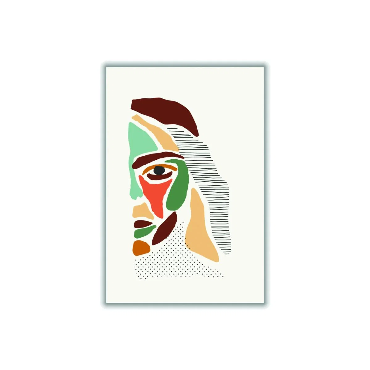 Color Abstract Faces #3 A1 594 X 841Mm Stanley Print House – image 1