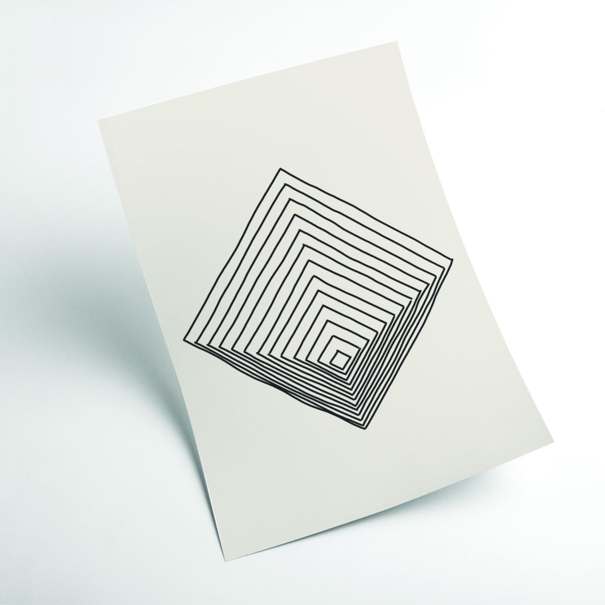 Grey Imperfect Lines #1 A2 420 X 594Mm Stanley Print House – image 2