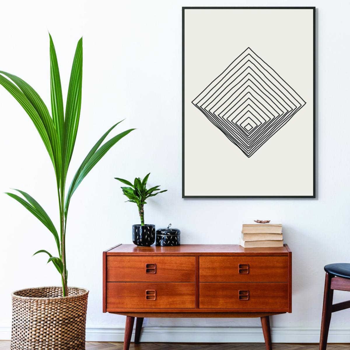 Grey Imperfect Lines #1 A2 420 X 594Mm Stanley Print House – image 3