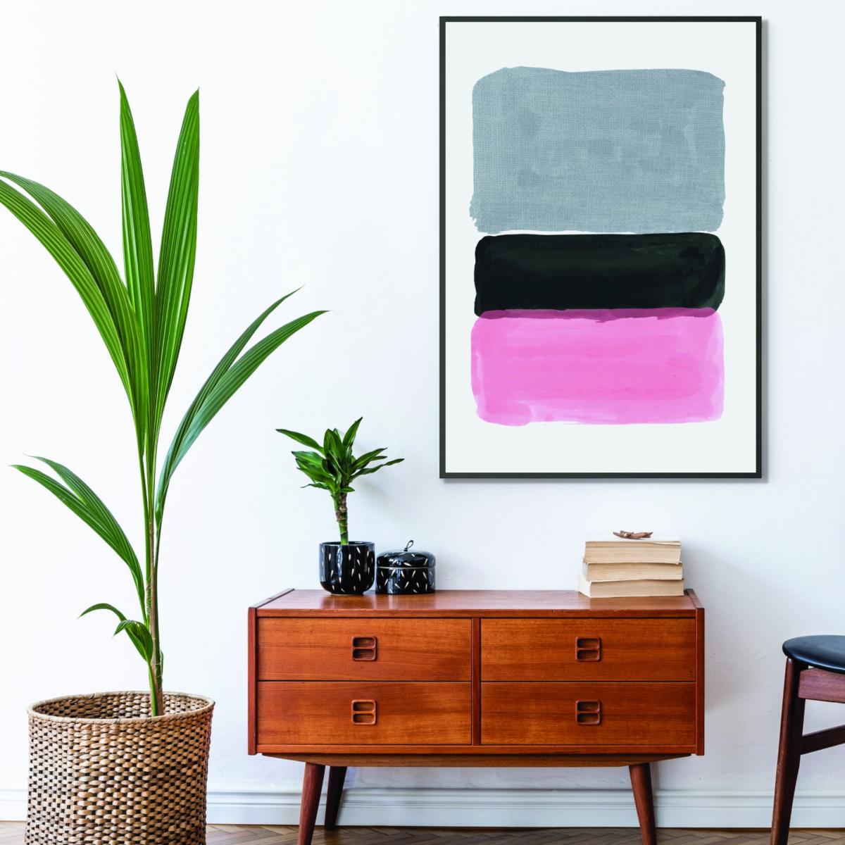 Pink / Purple Bright Abstract Design #3 Extra Small Stanley Print House – image 2