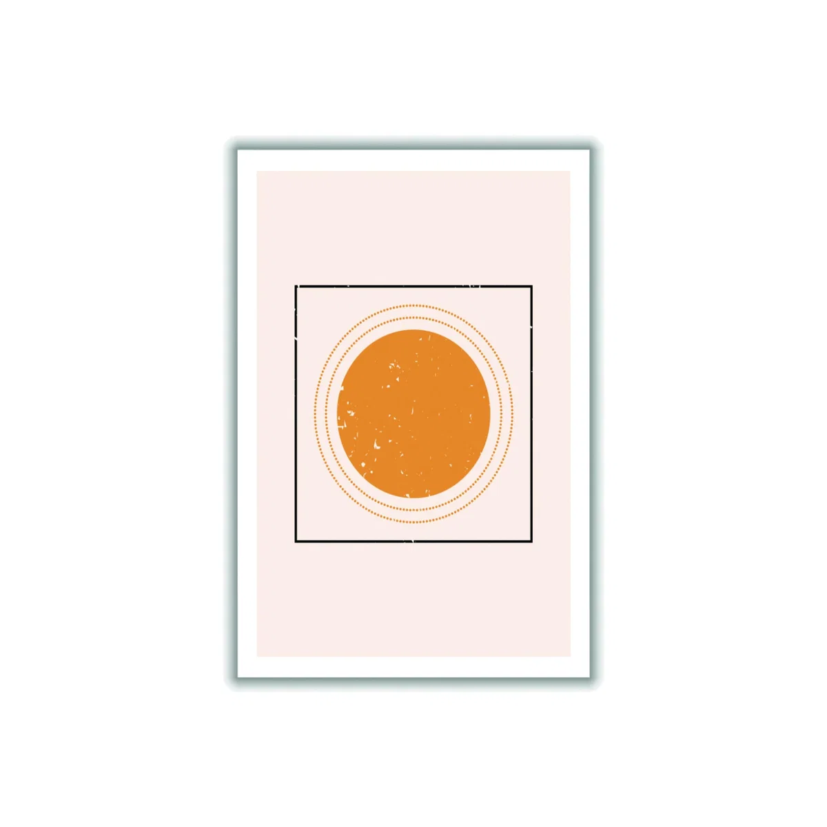 Yellow / Orange Abstract Sun Extra Small Stanley Print House – image 1