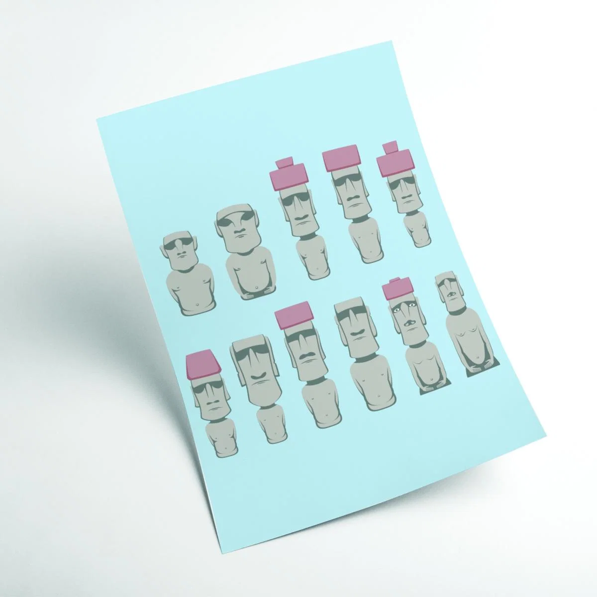 Grey Monolithic Human Figures A1 594 X 841Mm Stanley Print House – image 2