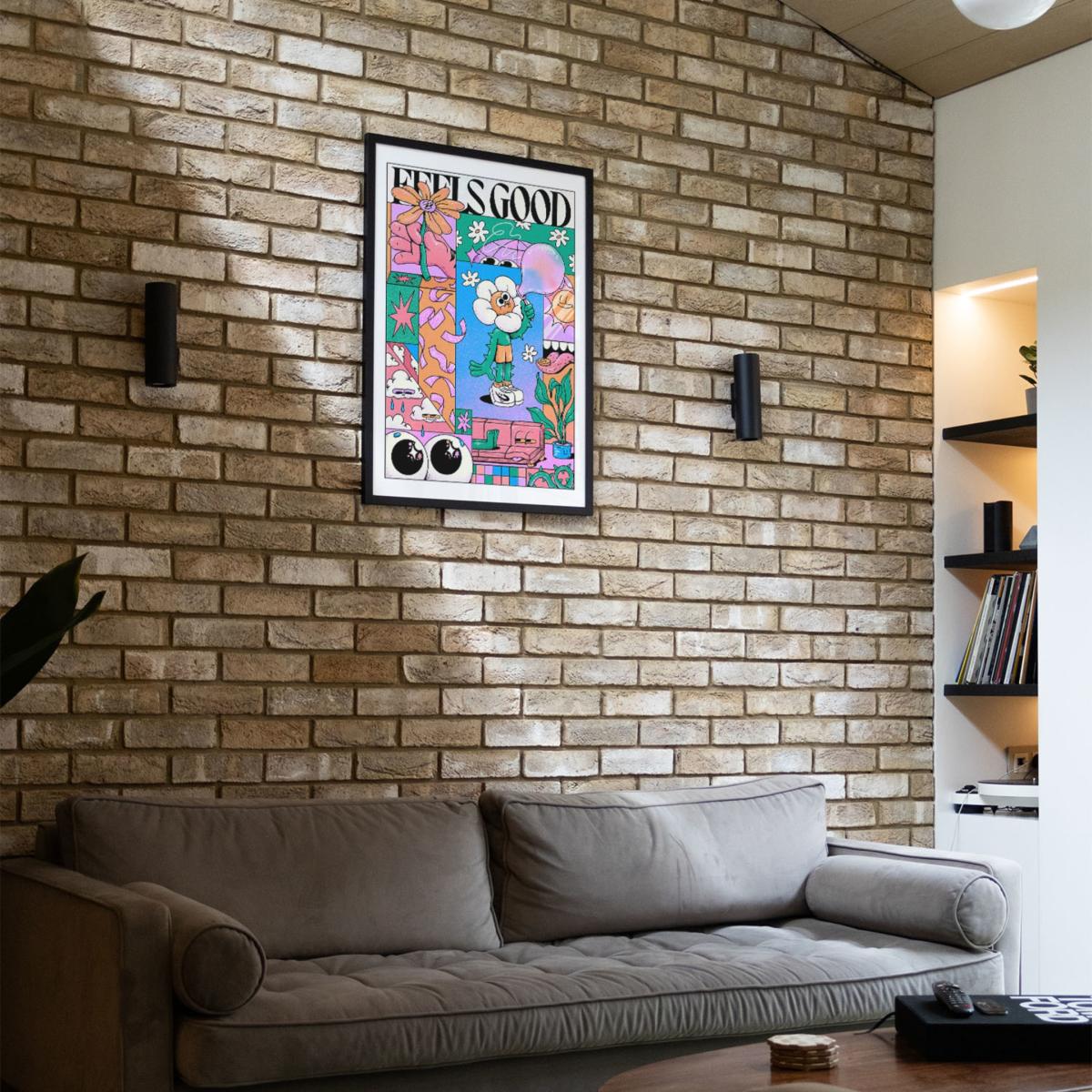 Blue / Pink / Purple Feels Good - Giclee Fine Art Print - Small | A3 | 297 X 420Mm | East Side Studio London – image 3