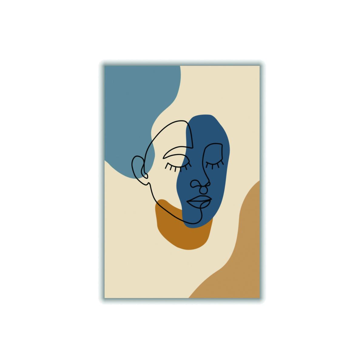 Neutrals Abstract Face Extra Small Stanley Print House – image 1