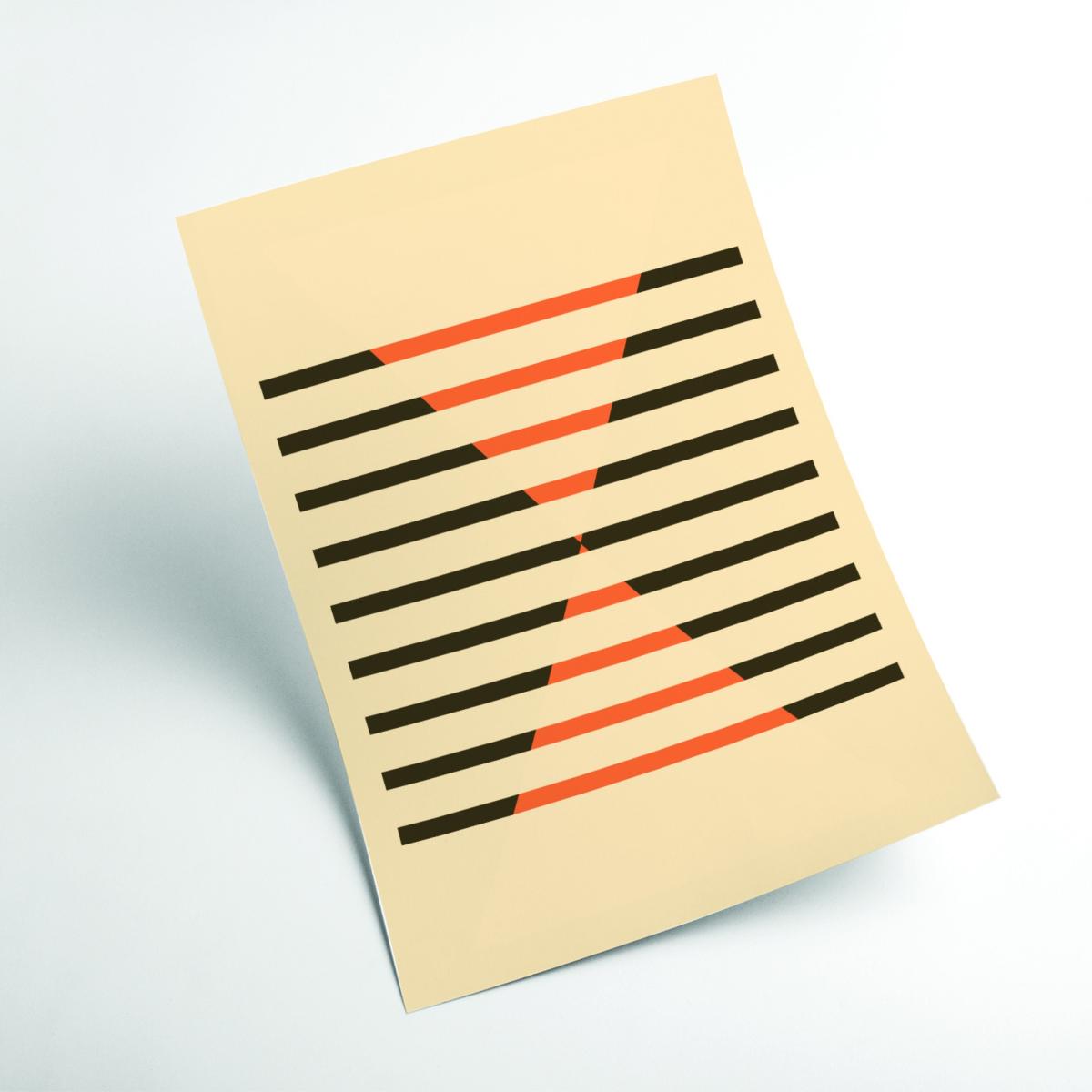 Yellow / Orange Faded Geometric #1 Extra Large Stanley Print House – image 2