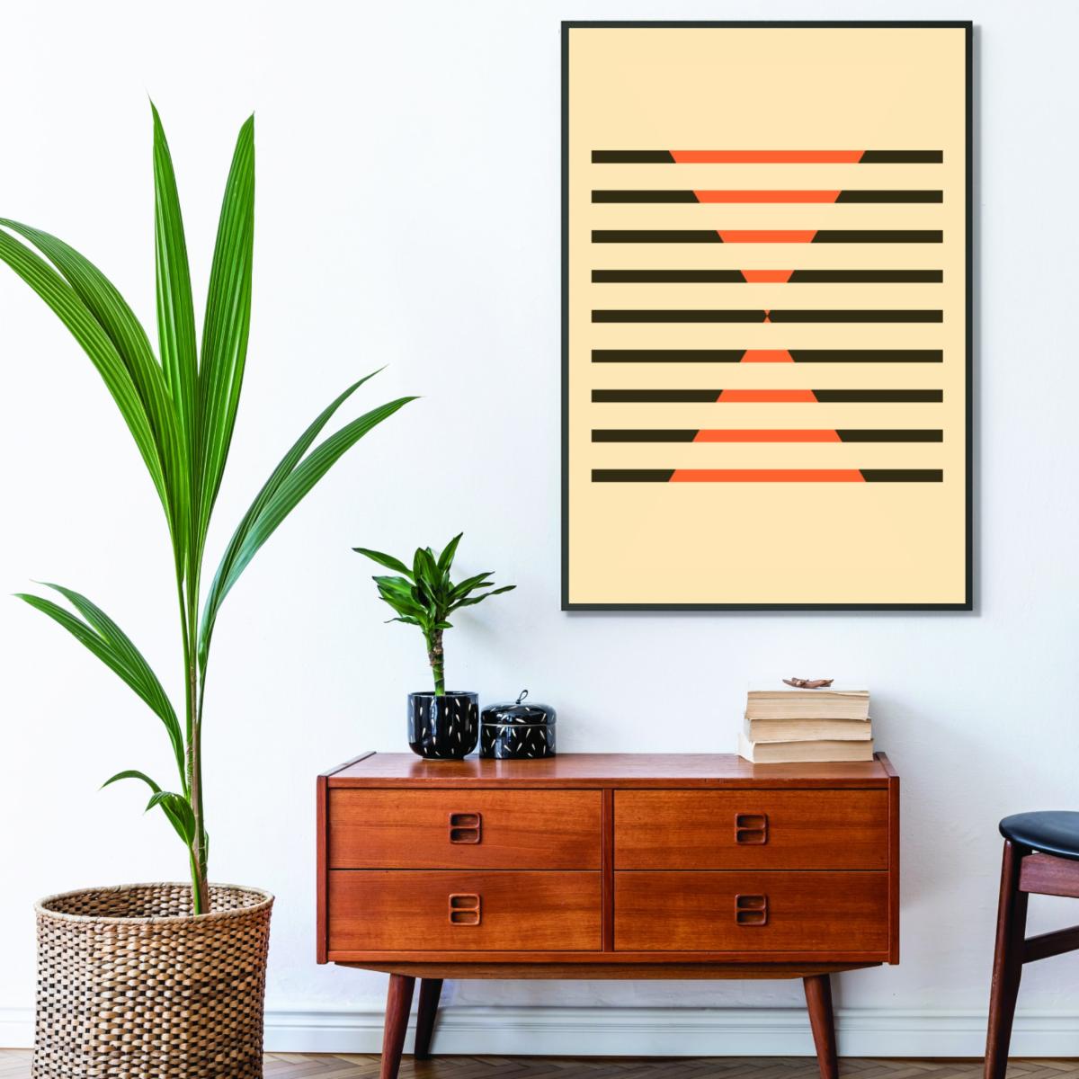 Yellow / Orange Faded Geometric #1 Extra Large Stanley Print House – image 3