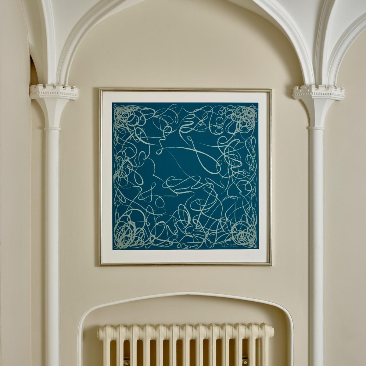 White / Grey / Green Green Elegance Design Print Richard Allan London – image 3