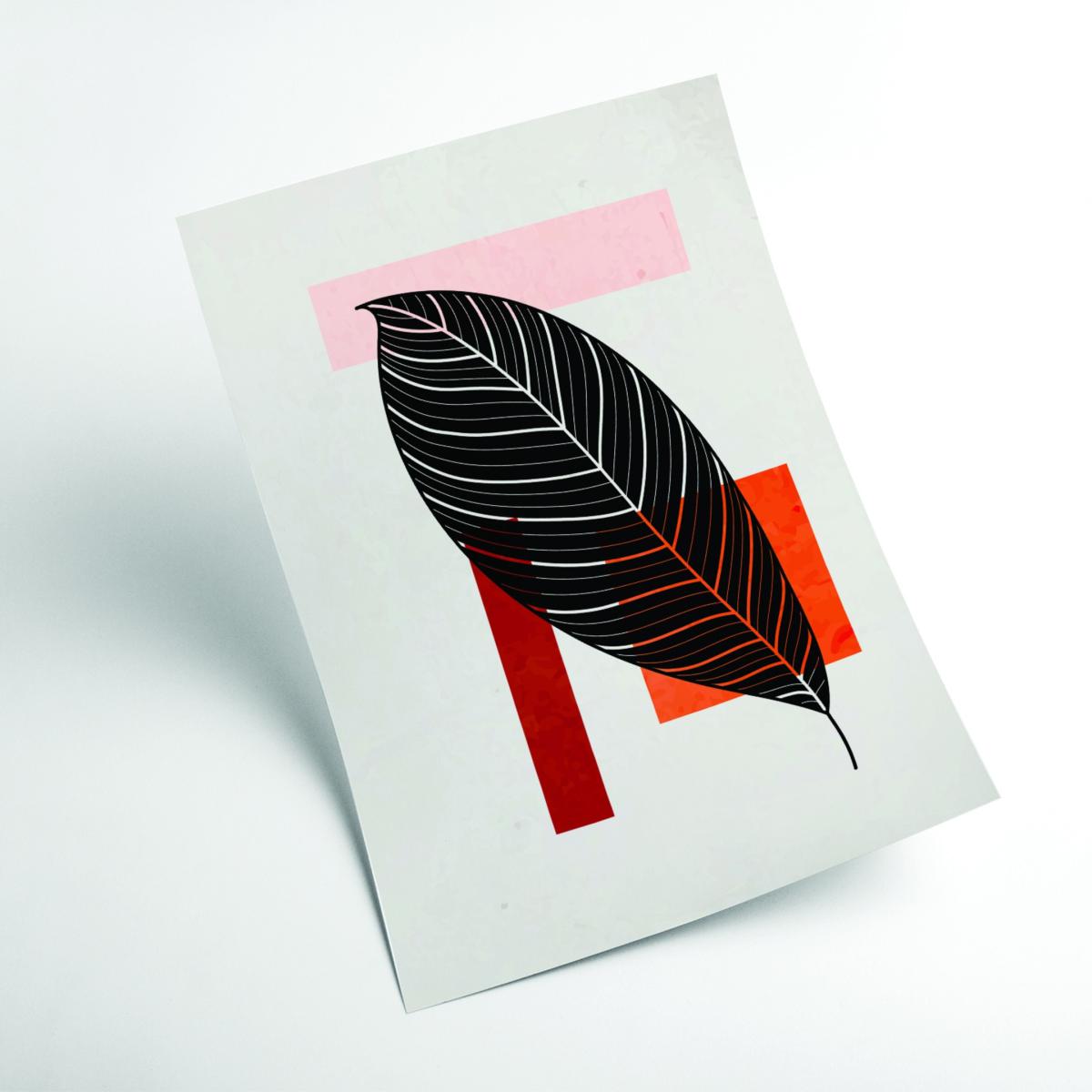 Pink / Purple Abstract Leaf Vibe Iiii Large Stanley Print House – image 2
